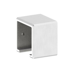 Raccordo tubo quadro 40x40 con attacco muro AISI 316