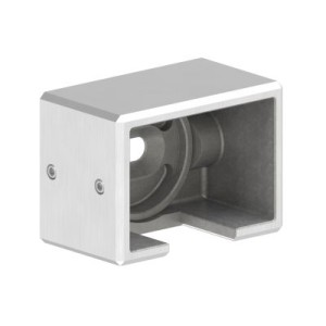 Raccordo tubo rettangolare 60x40 a muro sinistro AISI316