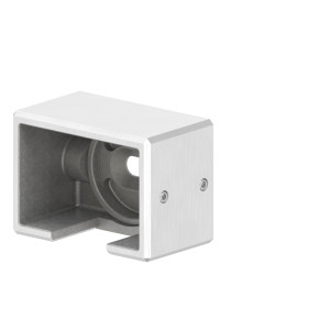 Raccordo tubo rettangolare 60x40 a muro destro AISI316