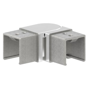Raccordo snodabile orizzontale 40x40 AISI 316 sat.