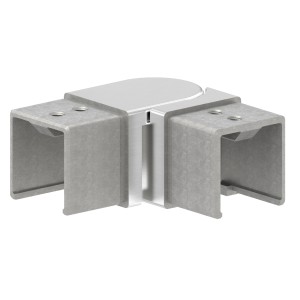 Raccordo snodabile orizzontale 40x40 AISI 316 sat.