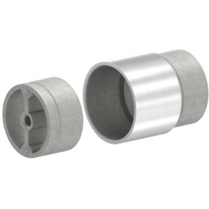 Giunzione corrimano legno-inox 42,4x2 mm AISI 304
