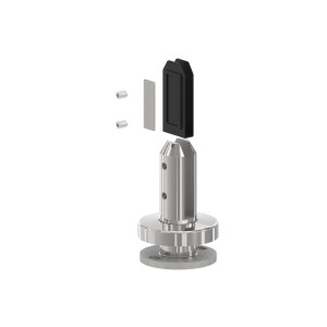 Supporto tondo vetro pavimento 12-12,76 mm AISI 316