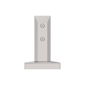 Supporto quadro per vetro a pavimento AISI 316 lucido