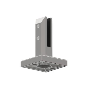 Supporto quadro per vetro a pavimento AISI 316 lucido