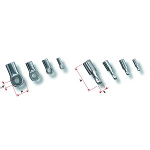 Boccola terminale Webnet per 2 funi 1,5 mm AISI 316