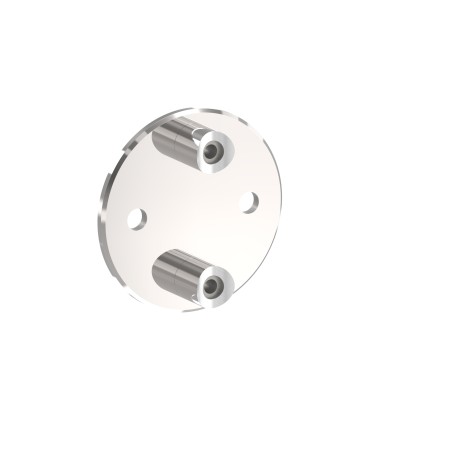Piastra di ancoraggio laterale rotonda d 120 mm (IN107-012-04-L)