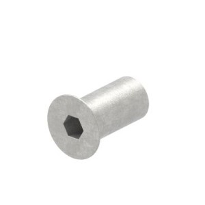 Terminale testa svasata filetto interno M6x16 AISI 304
