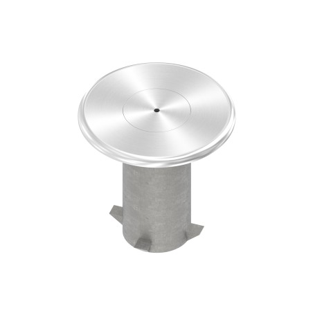 Sostegno calcestruzzo per tubo 42,4 mm AISI 316 sat.