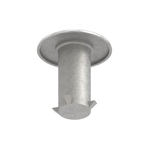 Sostegno calcestruzzo per tubo 42,4 mm AISI 316 sat.