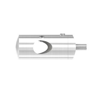 Supporto angolo esterno 90° tondino 12mm AISI 316 sat.