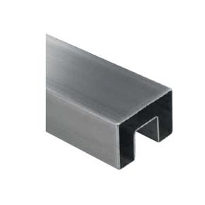 Tubo sagomato per vetro d. 60x40x1,5mm aisi 304 