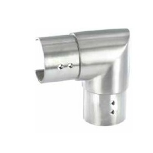 Raccordo orizzontale per tubo sagomato d. 42,4x1,5mm aisi 316