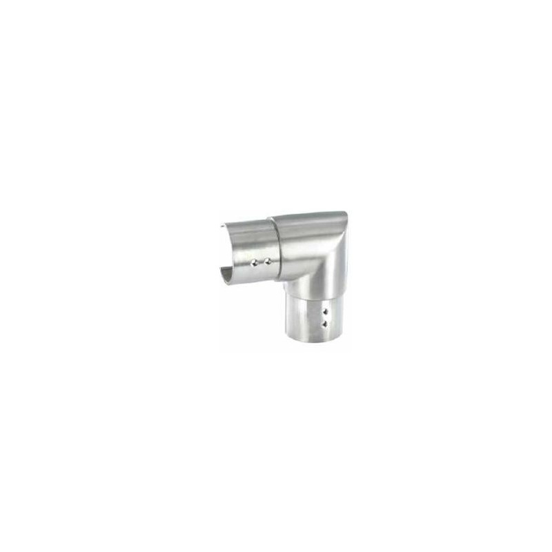 Raccordo orizzontale per tubo sagomato d. 42,4x1,5mm aisi 316
