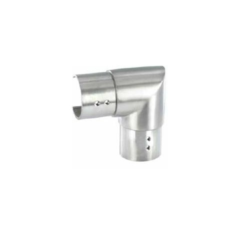 Raccordo orizzontale per tubo sagomato d. 42,4x1,5mm aisi 316