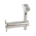 Supporto snodato per corrimano per tubo d. 42,4 attacco muro AISI 304