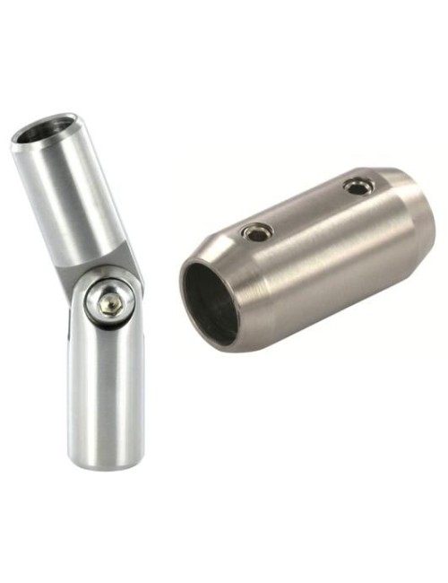 Raccordo per tondino in acciaio inox 