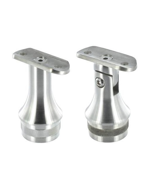 Supporto a innesto per corrimano in acciaio inox