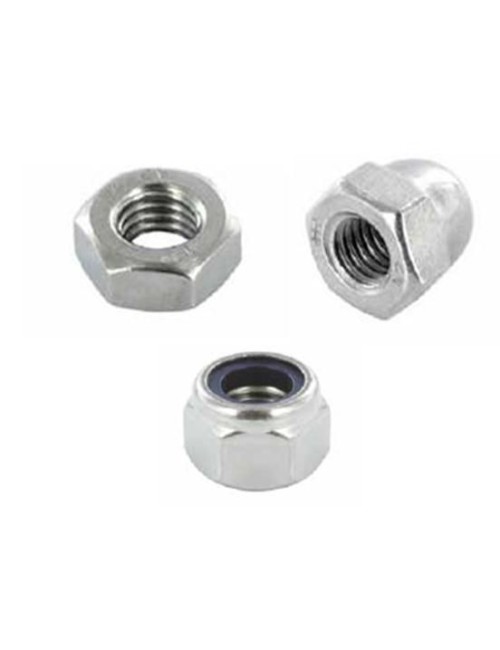 Dado esagonale dx M4 aisi 304