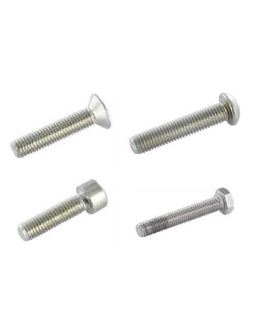 Vite a testa piana svasata dx M4x8 aisi 304