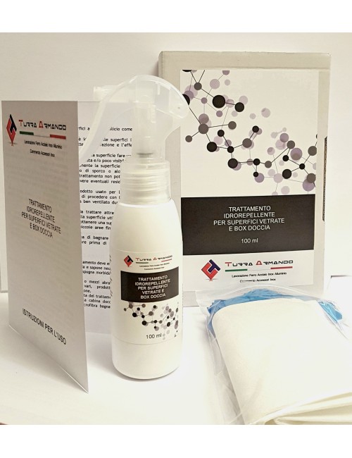 Trattamento per rendere i vetri idrorepellenti  e mantenerli puliti dal calcare