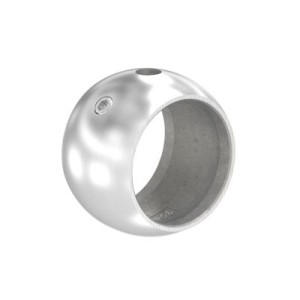 Anello reggicorrimano tubo 33,7 mm in AISI 304 sat.