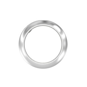 Anello reggicorrimano tubo 33,7 mm in AISI 304 sat.