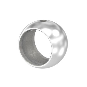 Anello reggicorrimano tubo 33,7 mm in AISI 304 sat.