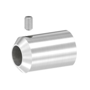 Blocco per tondino foro 12,2 mm AISI 304 satinato