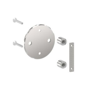 Piastra di ancoraggio laterale rotonda per tubo (IN107-044-04-L)
