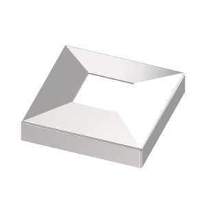 Piastra di copertura 108x108 per tubo 40x40 in AISI 316