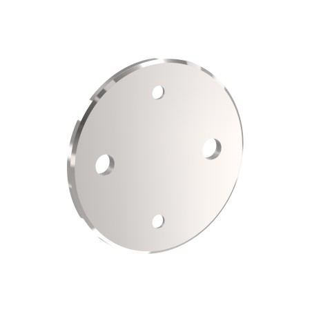 Piastra rotonda ancoraggio laterale Ø120 AISI 316