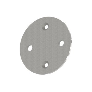 Piastra rotonda ancoraggio laterale Ø120 AISI 316