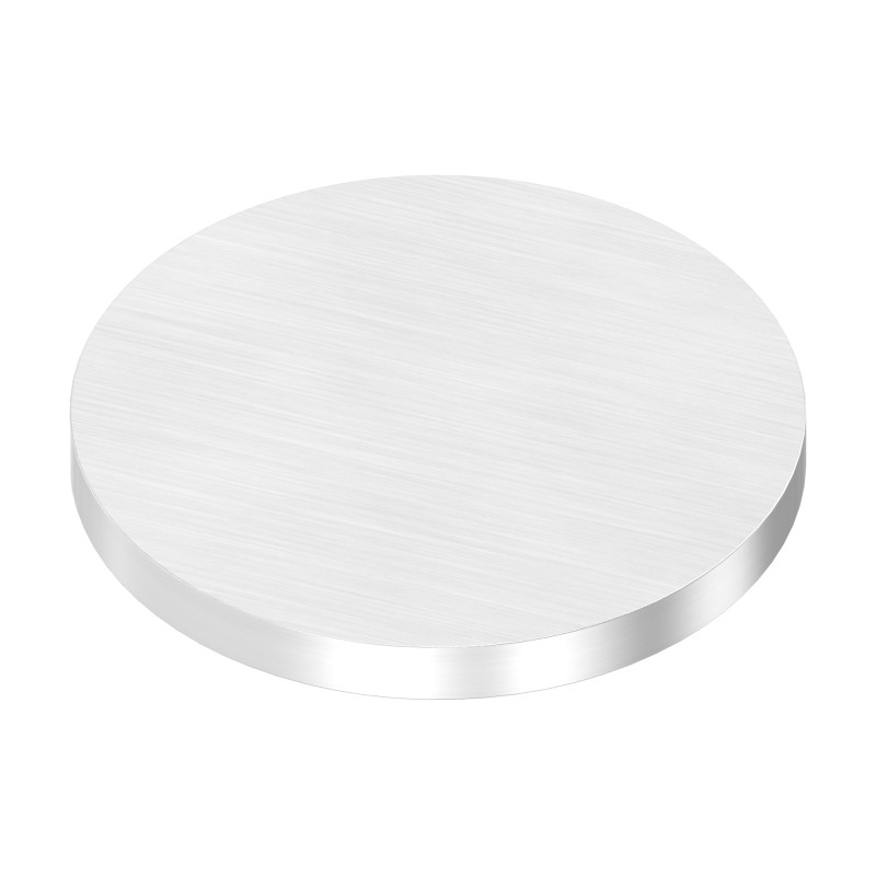 Piastra tagliata laser Ø80x4 mm AISI 304 satinato