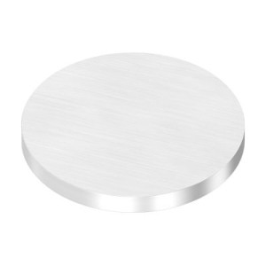Piastra tagliata laser Ø80x4 mm AISI 304 satinato