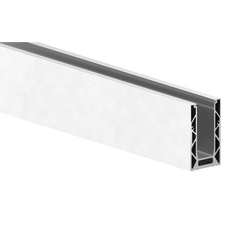 Profilo a pavimento U ID VARIO 3kN alluminio inox