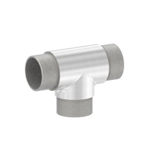 Raccordo a T per tubo Ø33,7x2 mm AISI 304 satinato