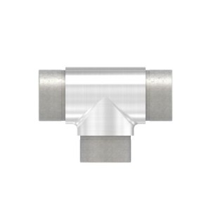 Raccordo a T per tubo Ø33,7x2 mm AISI 304 satinato