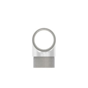Raccordo a T per tubo Ø33,7x2 mm AISI 304 satinato