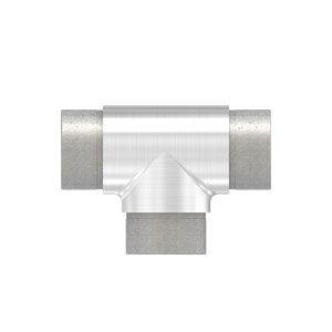 Raccordo a T per tubo Ø33,7x2 mm AISI 304 satinato