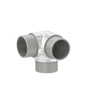 Raccordo doppia Y per tubo 33,7x2 mm AISI 304 sat.