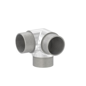 Raccordo doppia Y per tubo 33,7x2 mm AISI 304 sat.
