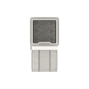Raccordo angolare 90° per tubo 40x40x2 in AISI 316