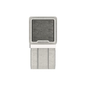 Raccordo angolare 90° per tubo 40x40x2 in AISI 316