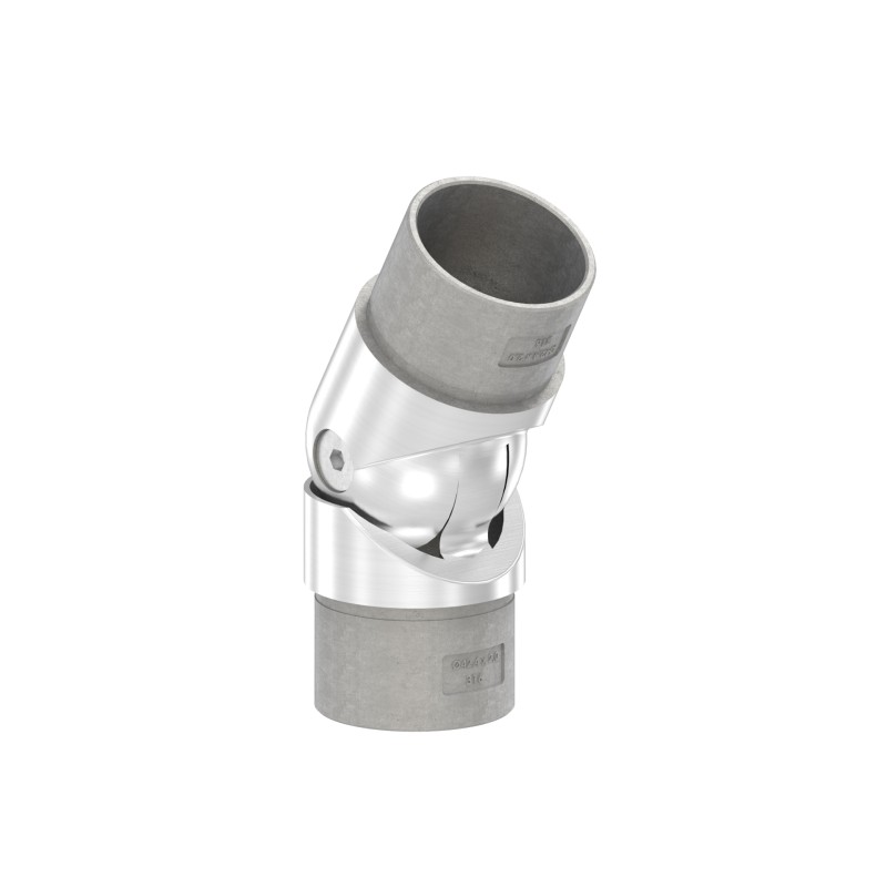 Raccordo snodato passacavo Ø42,4x2 mm AISI 316 sat.