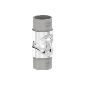Raccordo snodato passacavo Ø42,4x2 mm AISI 316 sat.