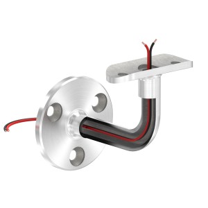 Sostegno corrimano LED Ø42,4 mm in AISI 316 satinato