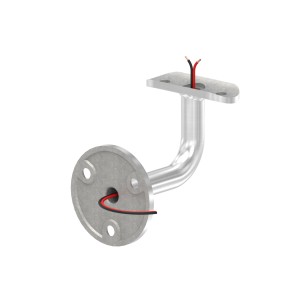 Sostegno corrimano LED Ø42,4 mm in AISI 316 satinato
