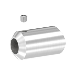 Supporto per tondino foro 12 mm AISI 316 satinato