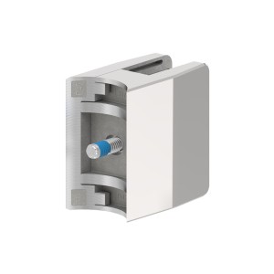 Supporto per vetro mod.04 tubo Ø42,4 AISI 316 lucido